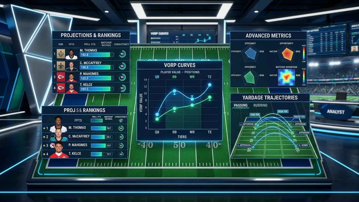 Tactical gridiron telemetry: Real-time calculation of player replacement baselines and starter dominance